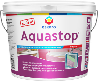 Мастика гидроизоляционная Eskaro Aquastop Hydro, 14 кг