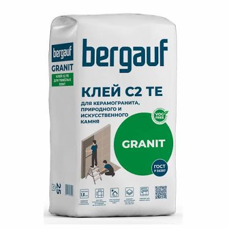 Bergauf GRANIT 25 кг клей для керамогранита, природного и исккуственного камня