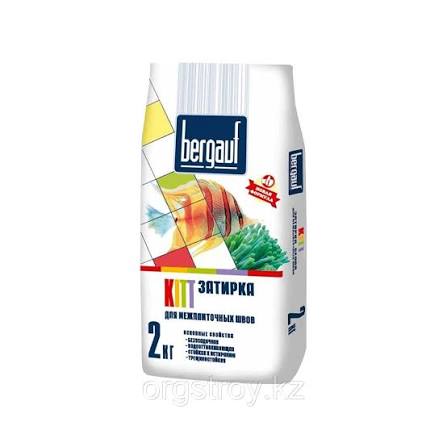 Bergauf KITT - 2 кг затирка БЕЛАЯ для межплиточных швов