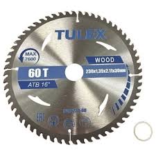 Диск пильный TULEX 8015230-60, ЧИСТЫЙ РЕЗ, по дереву, 230х30мм, 60Т