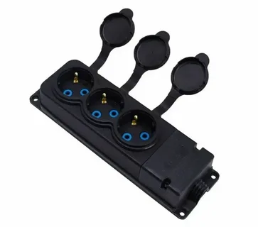 Каучук Колодка розеточная 3 с/з "ND plast" (50 шт)