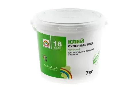 Клей "Супермастика" "Радуга-18" акриловый 7 кг