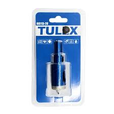Коронка алмазная TULEX 60113-20 по стеклу и керамической плитке, центрирующее сверло, трехгранный хв