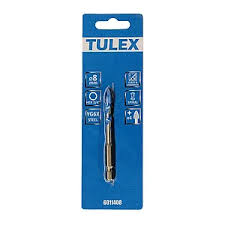 Коронка алмазная TULEX 60113-40 по стеклу и керамической плитке, центрирующее сверло, трехгранный хв