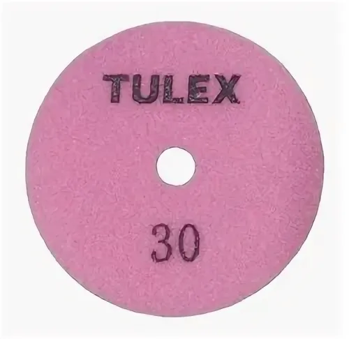 Круг алмазный гибкий шлифовальный TULEX 851011-30 на велкро основе, сухое шлифование, 100мм, P30