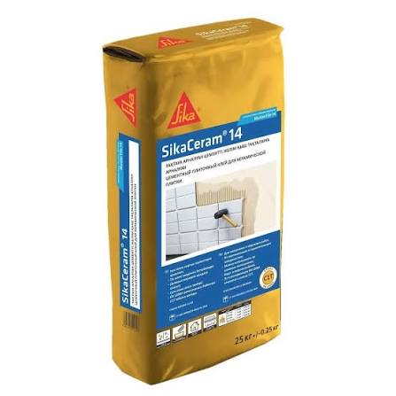 Клей для кафеля и плитки SikaCeram-14 универсальный (MasterTile 14), 25 кг 