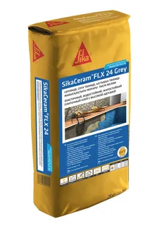 Клей для плитки и керамогранита SikaCeram-24 FLX Grey (MasterTile FLX 24), 25 кг