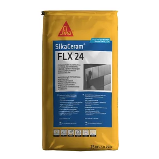 Клей для плитки и керамогранита SikaCeram FLX 24 grey (MasterTile FLX 24), 25 кг